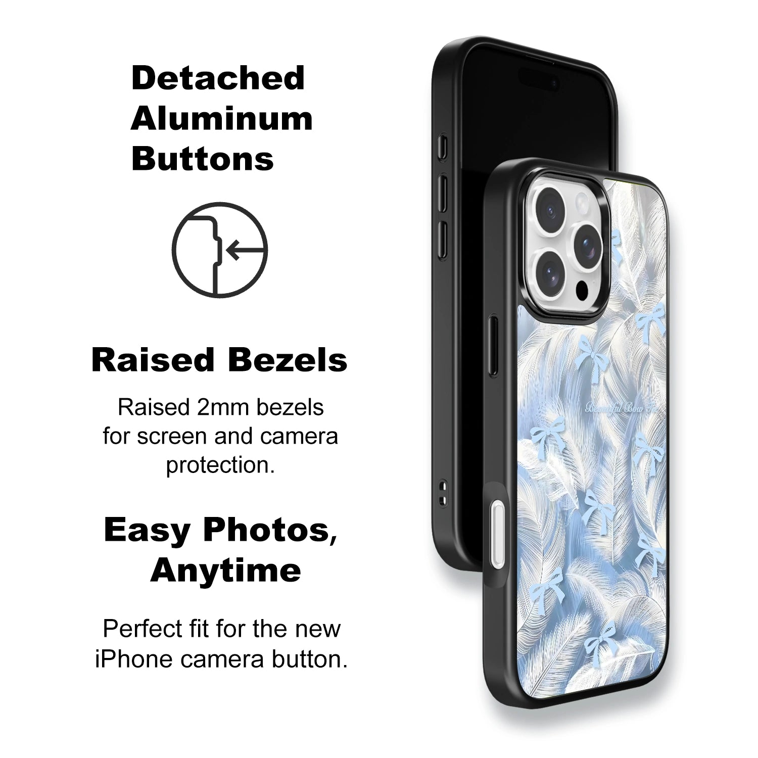 Feather Bow - iPhone Case